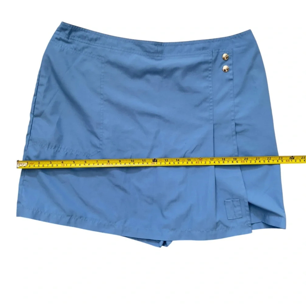 Izod Xtra Dry Blue Sports Skort w Side Zipper and Pocket - Picture 8 of 9